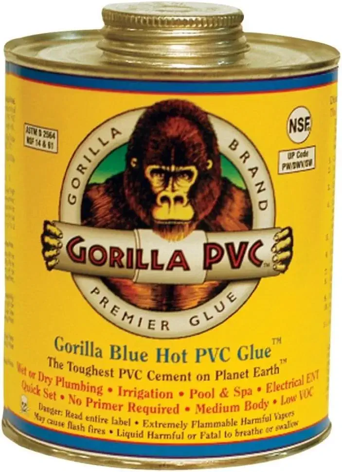 Gorilla Blue Hot PVC Glue