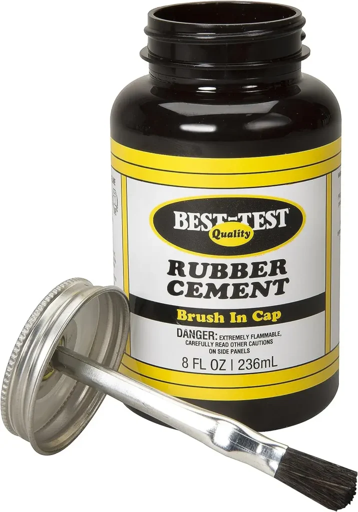 Rubber Cement with Brush in Cap