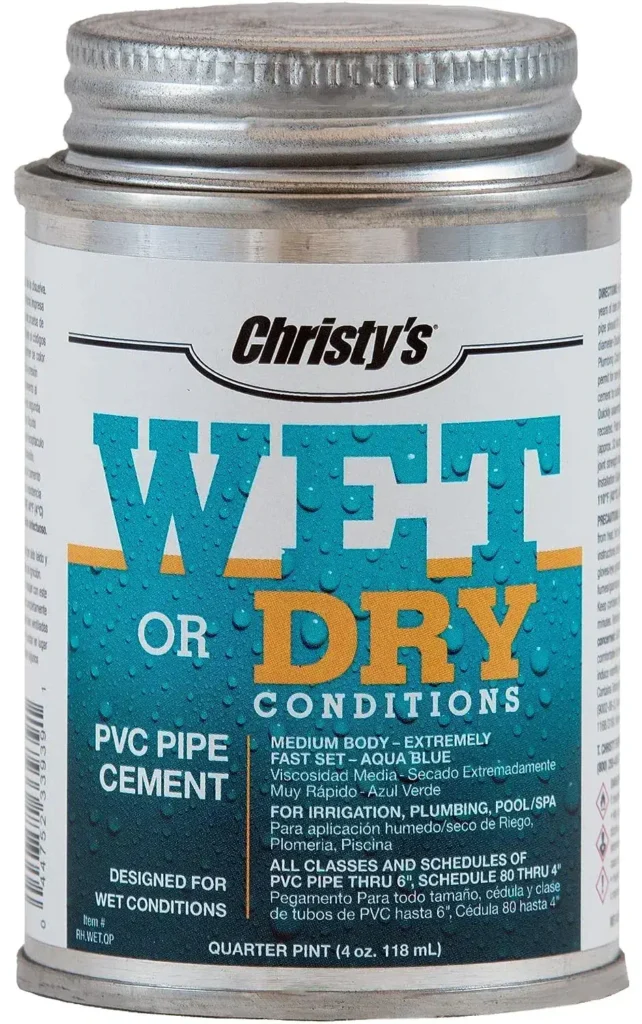 Christys Wet Or Dry Conditions PVC Cement